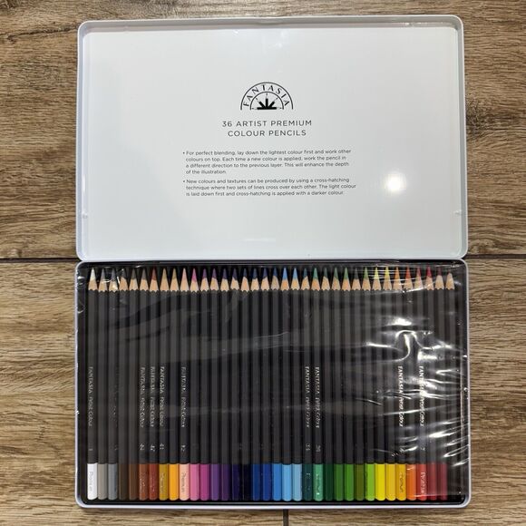 Fantasia Artist Premium Coloring Pencils Set of 36 Colour Pencils Brand New - Picture 4 of 4